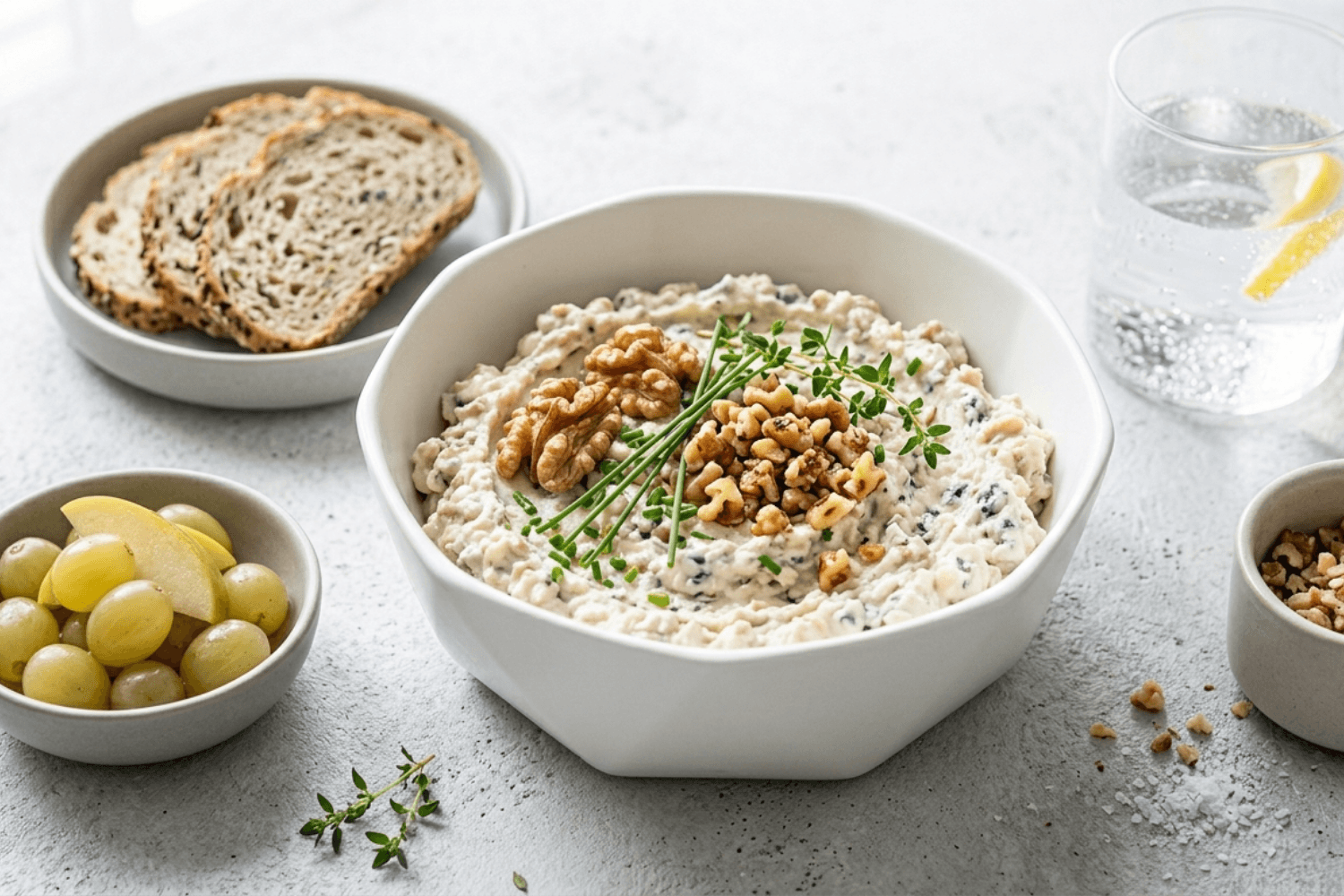 Nivová pomazánka s ořechy